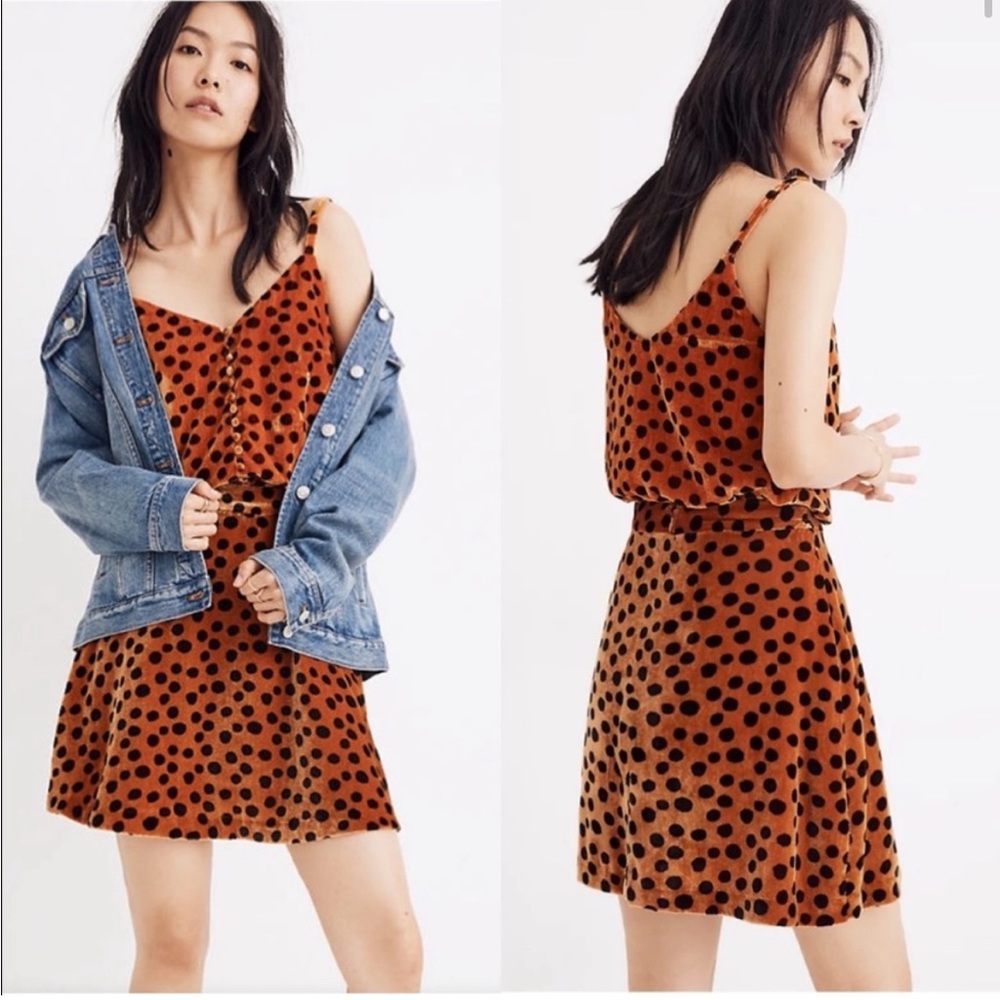 MADEWELL Velvet Leopard Skirt